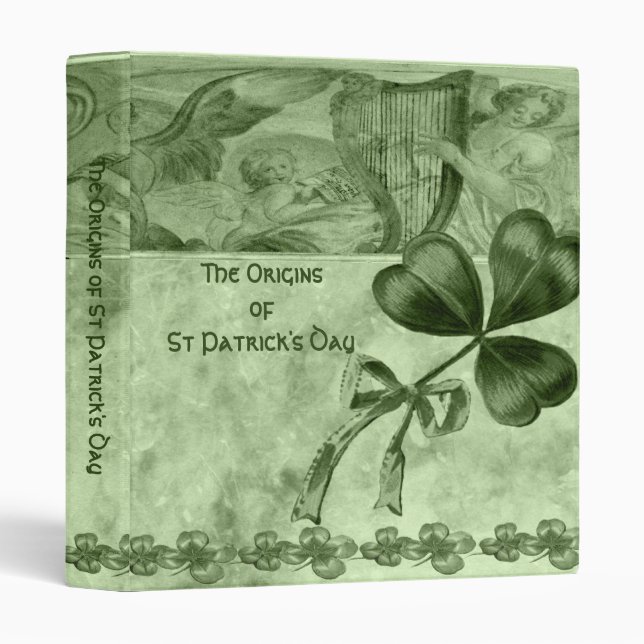 Classeur Beaux shamrocks (Devant/Côté)