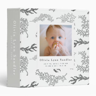 Classeur Bébé 1ère année Photo Album Coral Motif