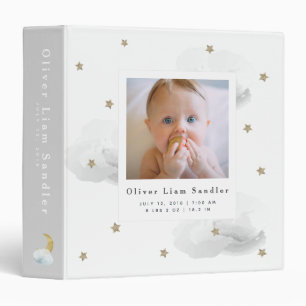 Classeur Bébé 1ère année Photo Album Gris Twinkle Little St