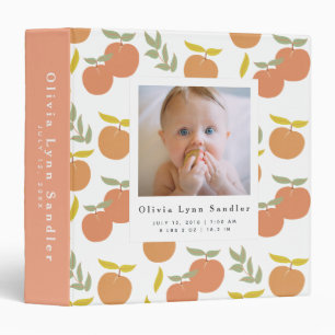 Classeur Bébé 1ère année Photo Album Peach Motif