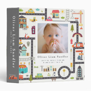 Classeur Bébé 1ère année Photo Album Road/town Map
