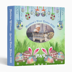 Classeur Bébé Boy's First Eogs Easter OEufs Bunny Spring Ph