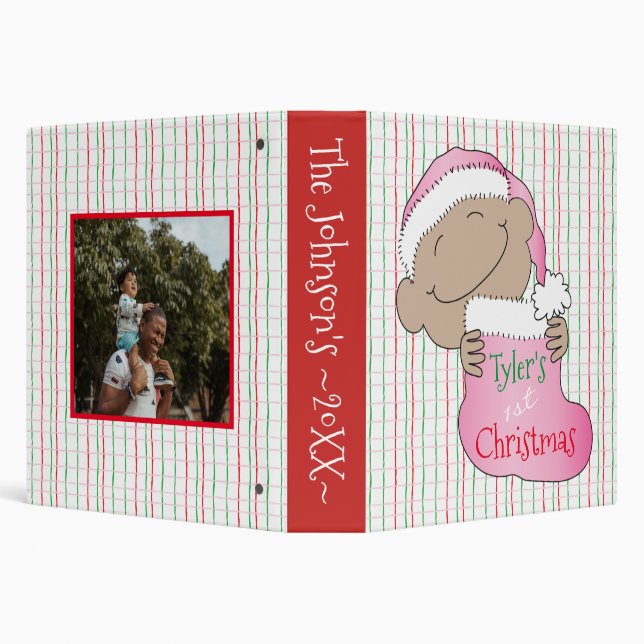Classeur Bébé de Noël de couleur rose Photo (Arrière-plan)