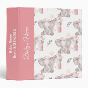 Classeur Bébé Eléphant rose Infant Douche Photos