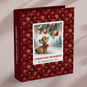 Classeur Bébé faon charmant scène de Noël album de Noël