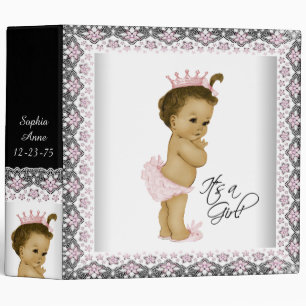 Classeur Bébé Princesse Rose Adorable