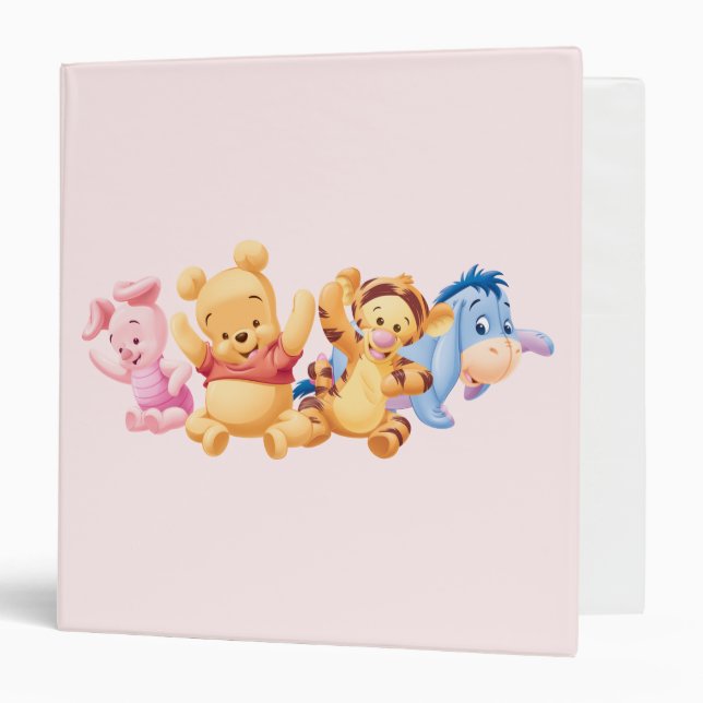 Classeur Bébé Winnie l'Ooh et les amis (Devant/Intérieur)