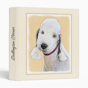 Classeur Bedlington Terrier Peinture - Art Chien original