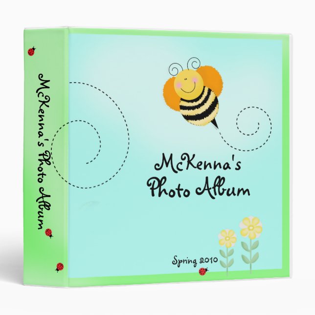Classeur Bee Hop Bumble Bee Spring Baby Album photo (Devant/Côté)