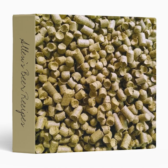 Classeur Beer Hops Brasserie Home Brew Hop Head Personnalis (Devant/Côté)