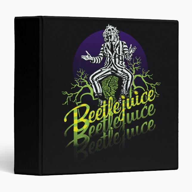 Classeur Beetlejus | Assis sur une pierre tombale (Devant/Côté)