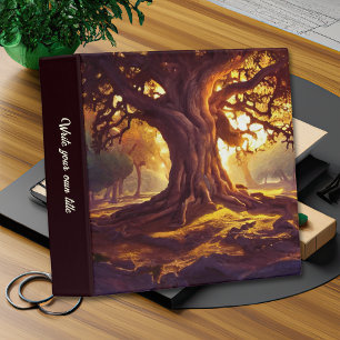 Classeur Bel arbre de fantaisie de chêne doré féerique
