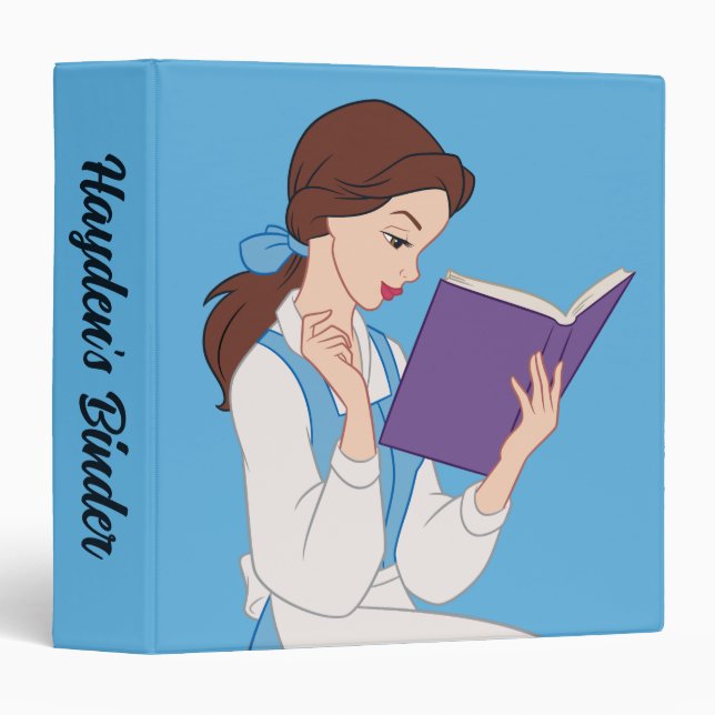Classeur Belle dans un livre (Devant/Côté)