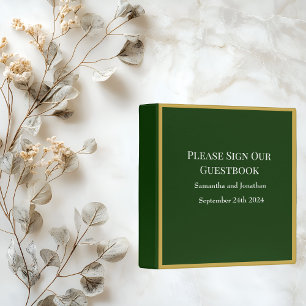 Classeur Belle Fleur rose sur Rose Gold Livre d'or