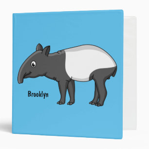 Classeur Belle illustration de tapir de dessin animé