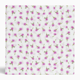 Classeur Belle Lavande Purple Daisy Design Flower