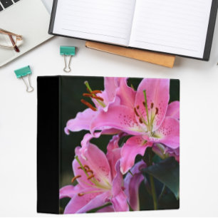 Classeur Belle Lys Rose Fleurit