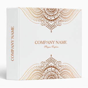 Classeur belle Rose-Or dentelle design