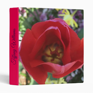 Classeur Belle Rose rouge