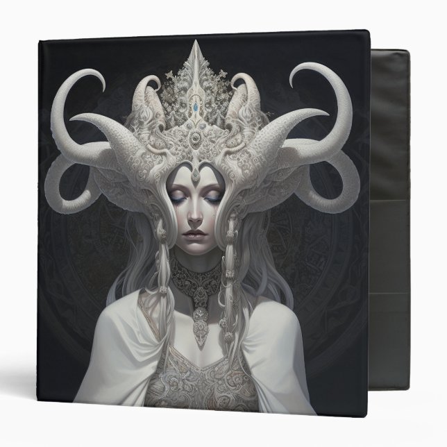 Classeur Belle sorcière Demon Queen Imaginaire Art (Devant/Intérieur)