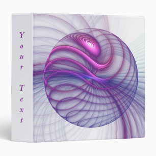 Classeur Belle Swing Moderne Art Fractal Abstrait Rose