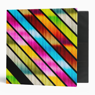 Classeur Belles rayures colorées