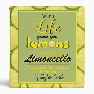 Classeur Belles recettes de typographie rétro personnalisée