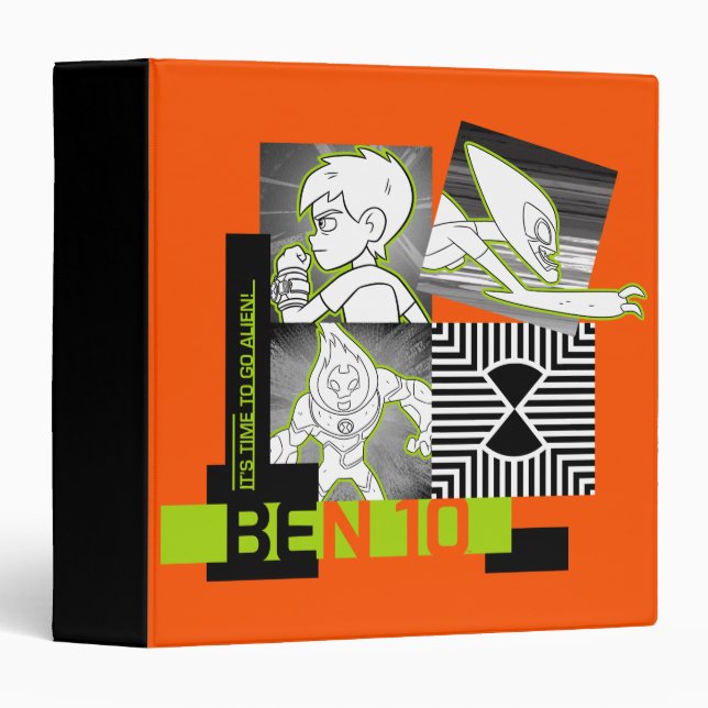 Classeur Ben 10 - Il est temps de devenir Alien (Devant/Côté)