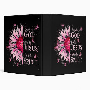 Classeur Béni Par Dieu - Aimé Par Jésus Pink SunflowerBles