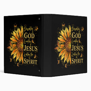 Classeur Béni Par Dieu - Aimé Par Jésus, Tournesol