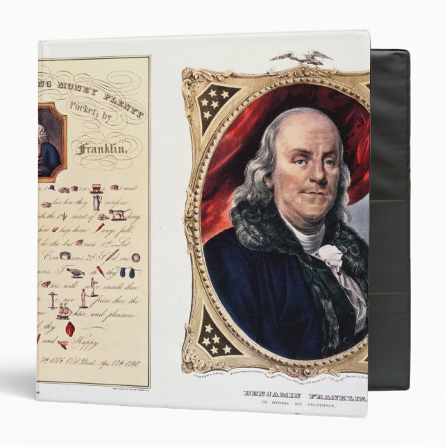 Classeur Benjamin Franklin 1847 (Devant/Intérieur)