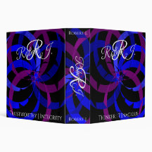 Berry Blend Geometric Virtue Binder