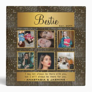 Classeur BFF Photo Collage Best Friend Citation Parties sci