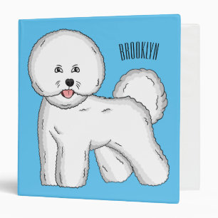 Classeur Bichon frise dog dessin animé