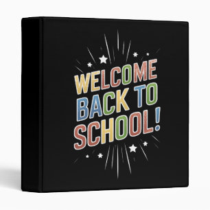 Classeur Bienvenue à l'école Professeur Premier Jour d'écol