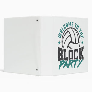 Classeur Bienvenue dans le bloc médian de volleyball du blo