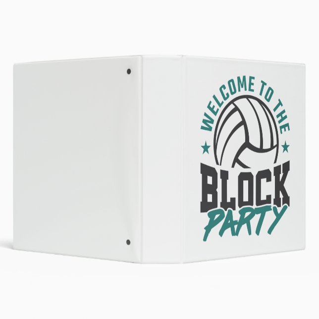Classeur Bienvenue dans le bloc médian de volleyball du blo (Arrière-plan)