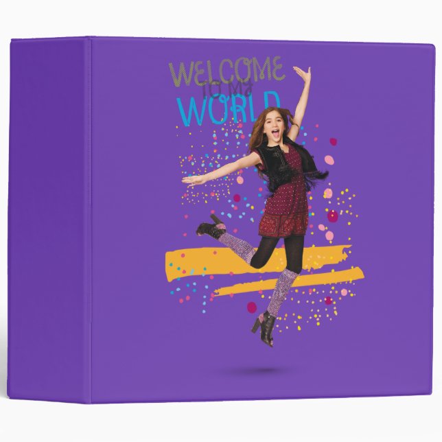 Classeur Bienvenue dans Mon monde (Devant/Côté)