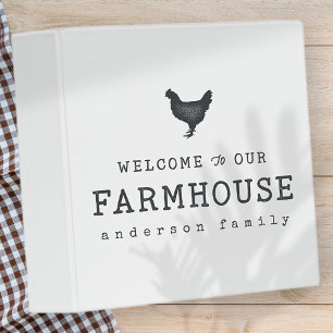Classeur Bienvenue dans notre ferme Pays Poulet rustique