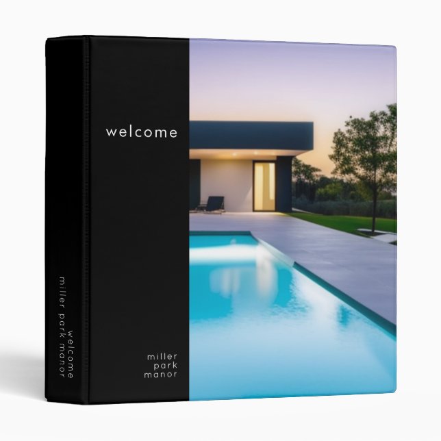 Classeur Bienvenue Guide d'information du client Livre (Devant/Côté)