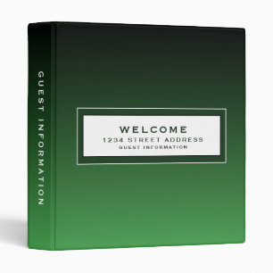 Classeur Bienvenue    Informations sur l'invité   Emerald G
