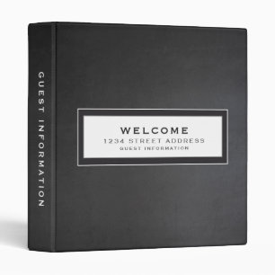 Classeur Bienvenue Informations sur l'invité Tableau