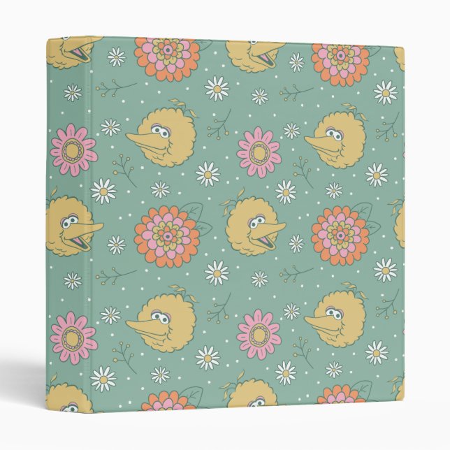 Classeur Big Bird | Good Vibes Floral Pattern (Devant/Côté)