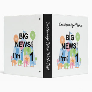 Classeur Big News Circus 1er Anniversaire T-shirts et cadea