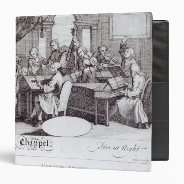 Classeur Billet de concert pour la chapelle de Mary (Devant/Intérieur)
