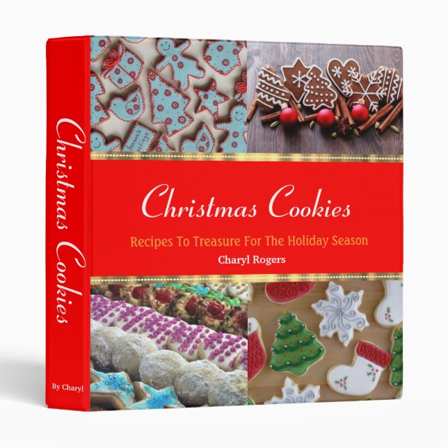 Classeur Biscuits de Noël (Devant/Côté)