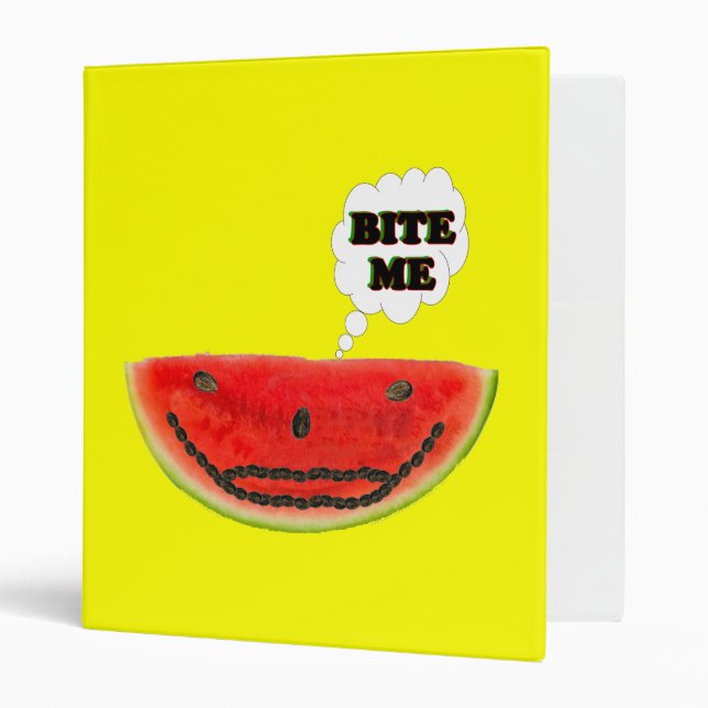 Classeur Bite Me Pastèque (Devant/intérieur)