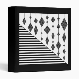 Classeur Black and white, abstract, geometric, simple, scan