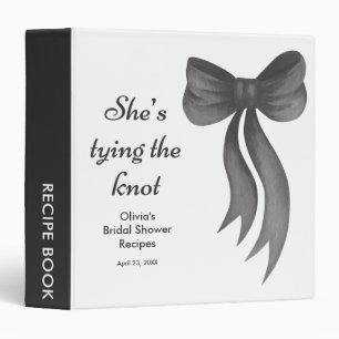 Classeur Black Bow Elle Noue le Nœud Réception de Mariage 
