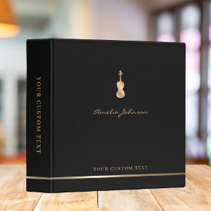 Classeur Black Concert Music Ensemble Violon Élégant Modern